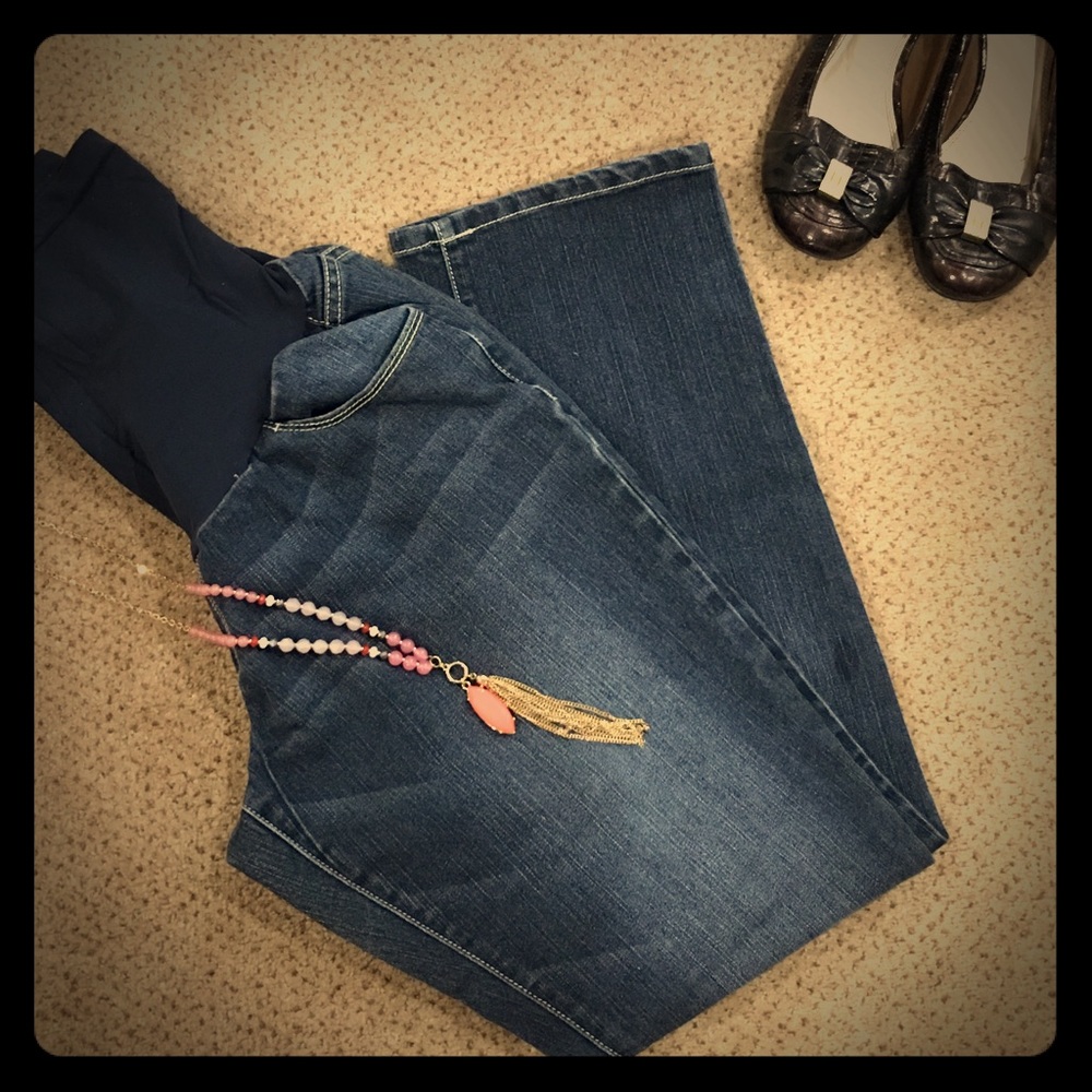 Oh Baby by Motherhood Distressed Maternity Jeans